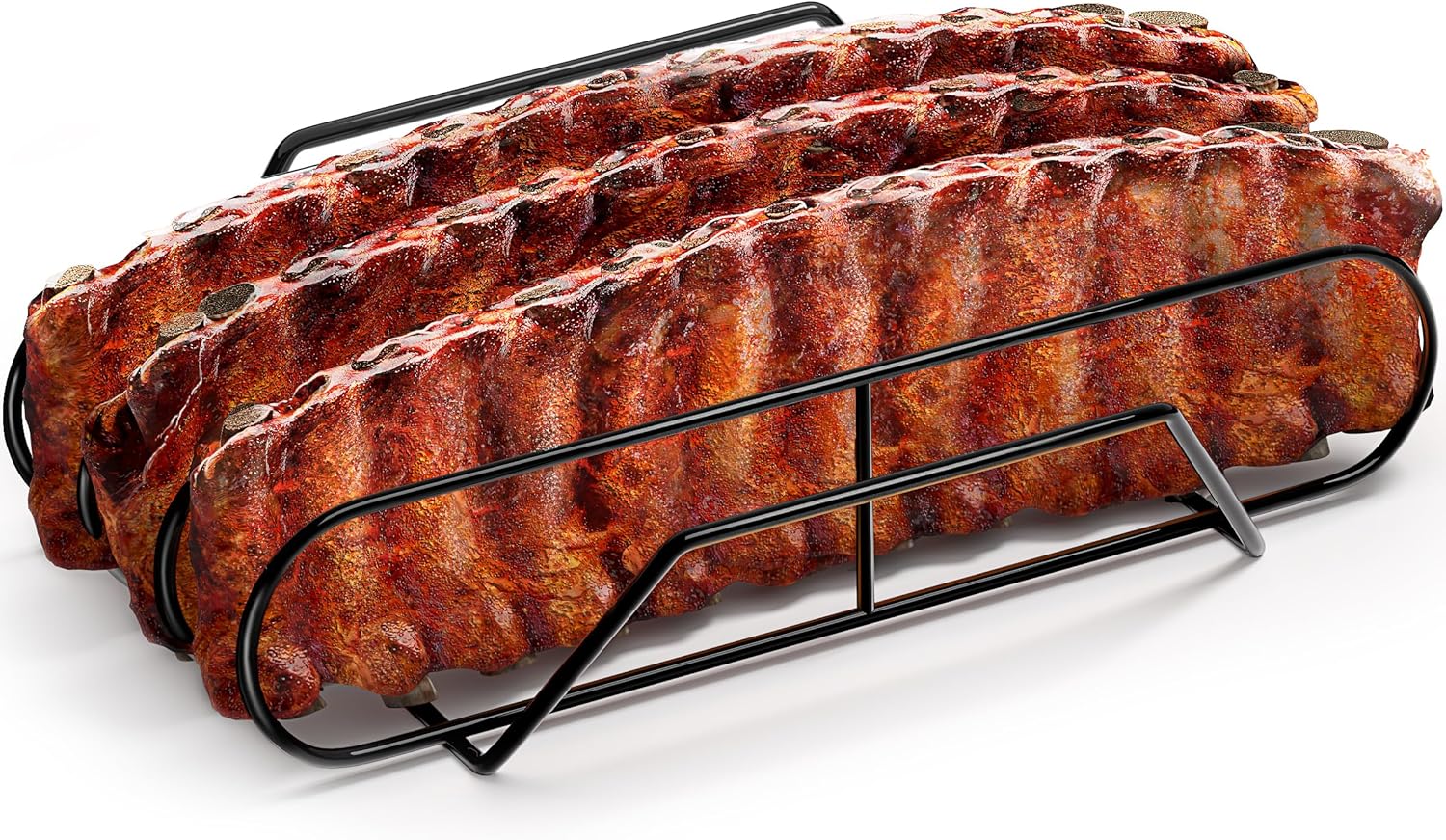 Extra Large Non-Stick Rib Rack for Perfect BBQ Grilling