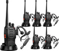 Rechargeable Long Range Two-Way Radios 6 Pack - Compact Walkie Talkies