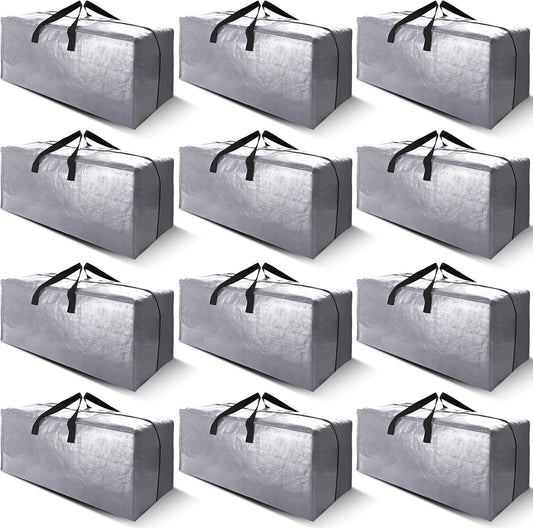 Cosy Family Extra Large Moving Bags - 12 Pack Storage Totes