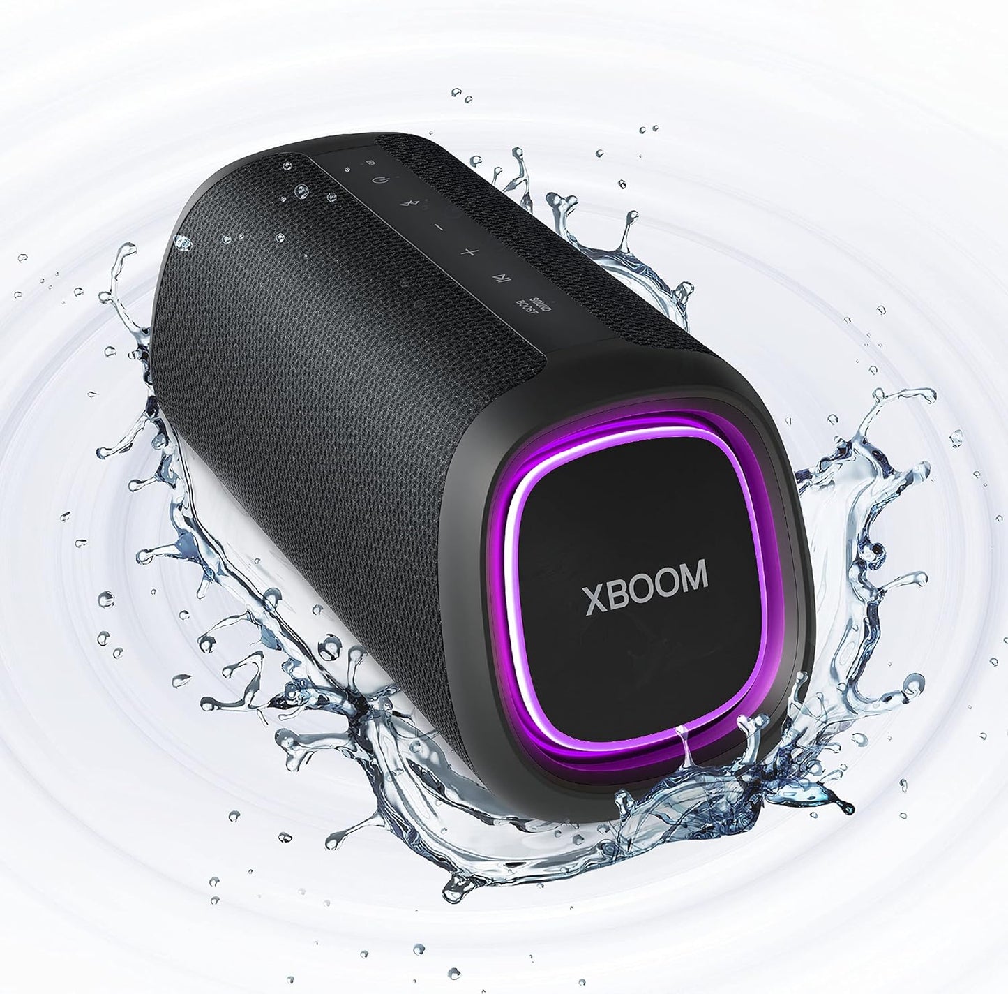 LG XG5QBK Go Portable Bluetooth Speaker with LED Lighting