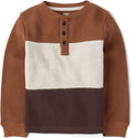 Gymboree Boys and Toddler Long Sleeve Henley Shirt - Soft Waffle