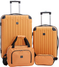 Travelers Club Midtown Hardside Luggage 4-Piece Set - Butterscotch