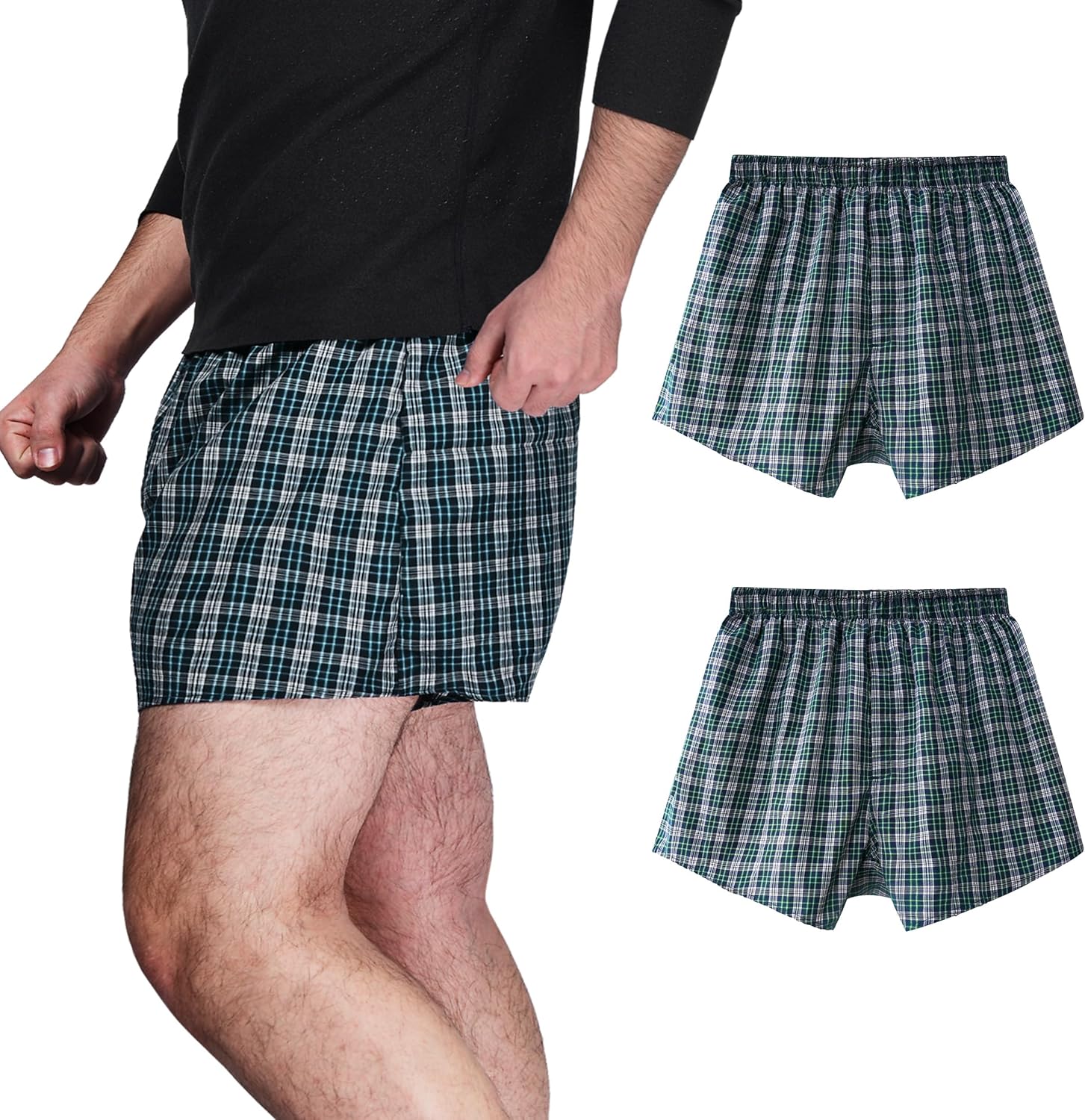 Incontinence Underwear for Men Washable Leak Proof Boxer Shorts
