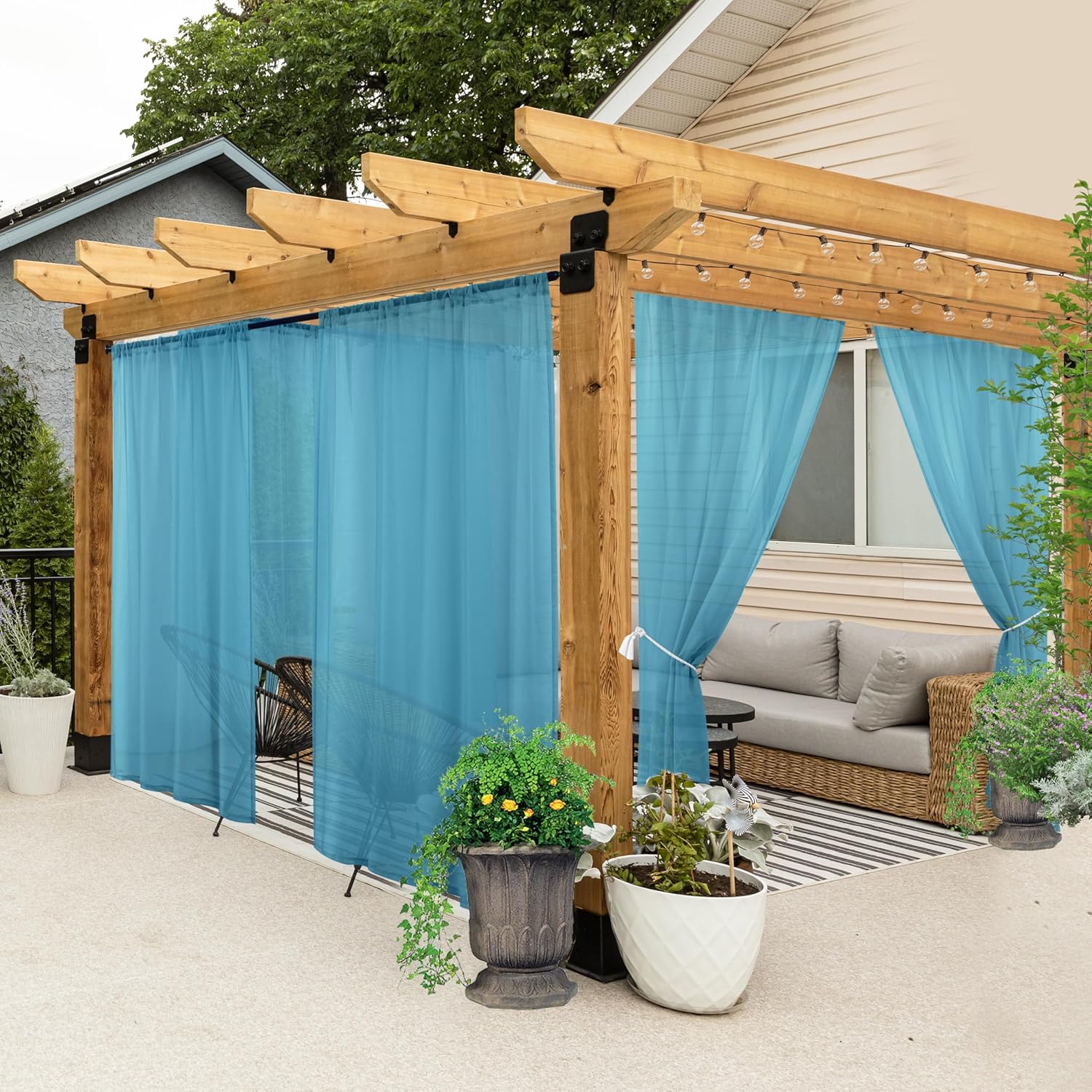 All Weather Outdoor Patio Curtains for Stylish Outdoor Spaces