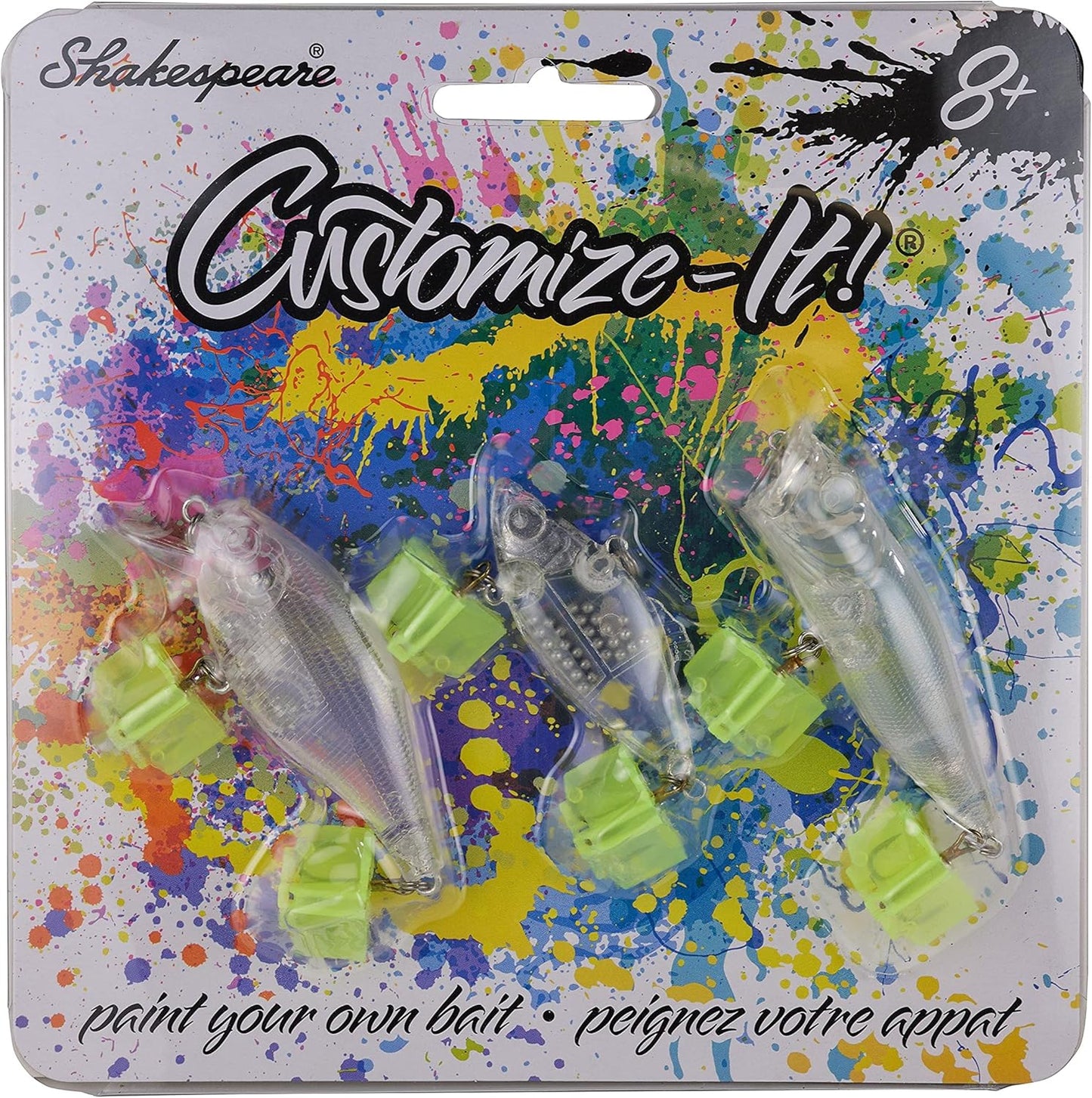 Shakespeare Custom Bait Kit: Paint-Your-Own Lures