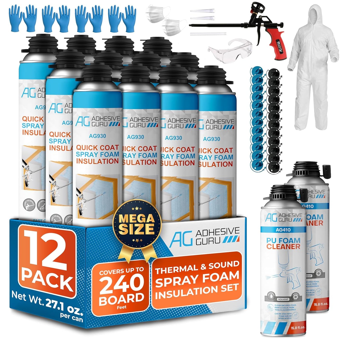 Adhesive Guru Spray Foam Insulation Kit for Effective Insulation