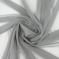 Silver 4-Way Stretch Power Mesh Fabric 60in by the Yard - Sheer Nylon