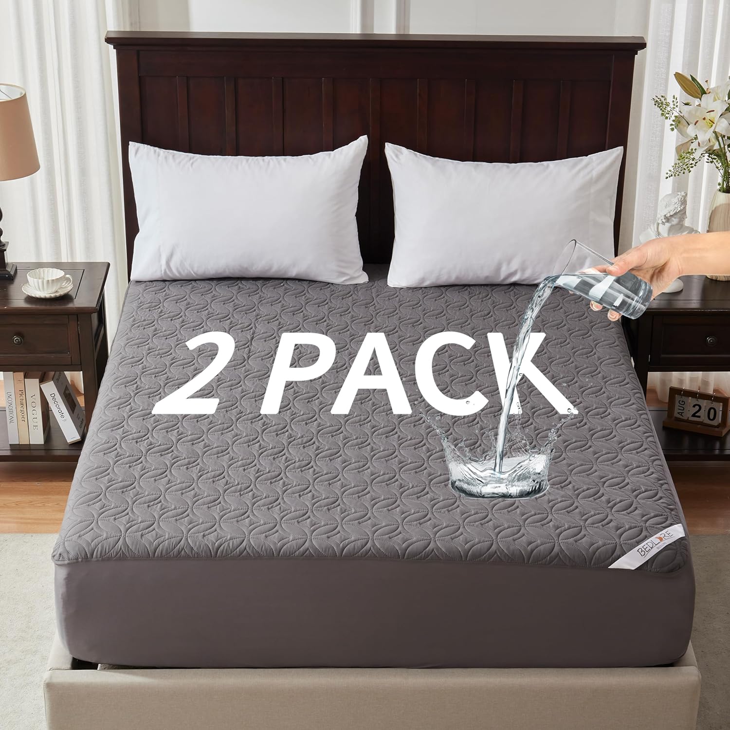 BEDLORE Waterproof Mattress Protector for Full Size Beds