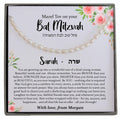 Personalized Bat Mitzvah Gifts for Girls Necklace - Birthstone & Poem