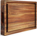 XL Acacia Wood Cutting Board for Meat, Cheese, and Vegetables