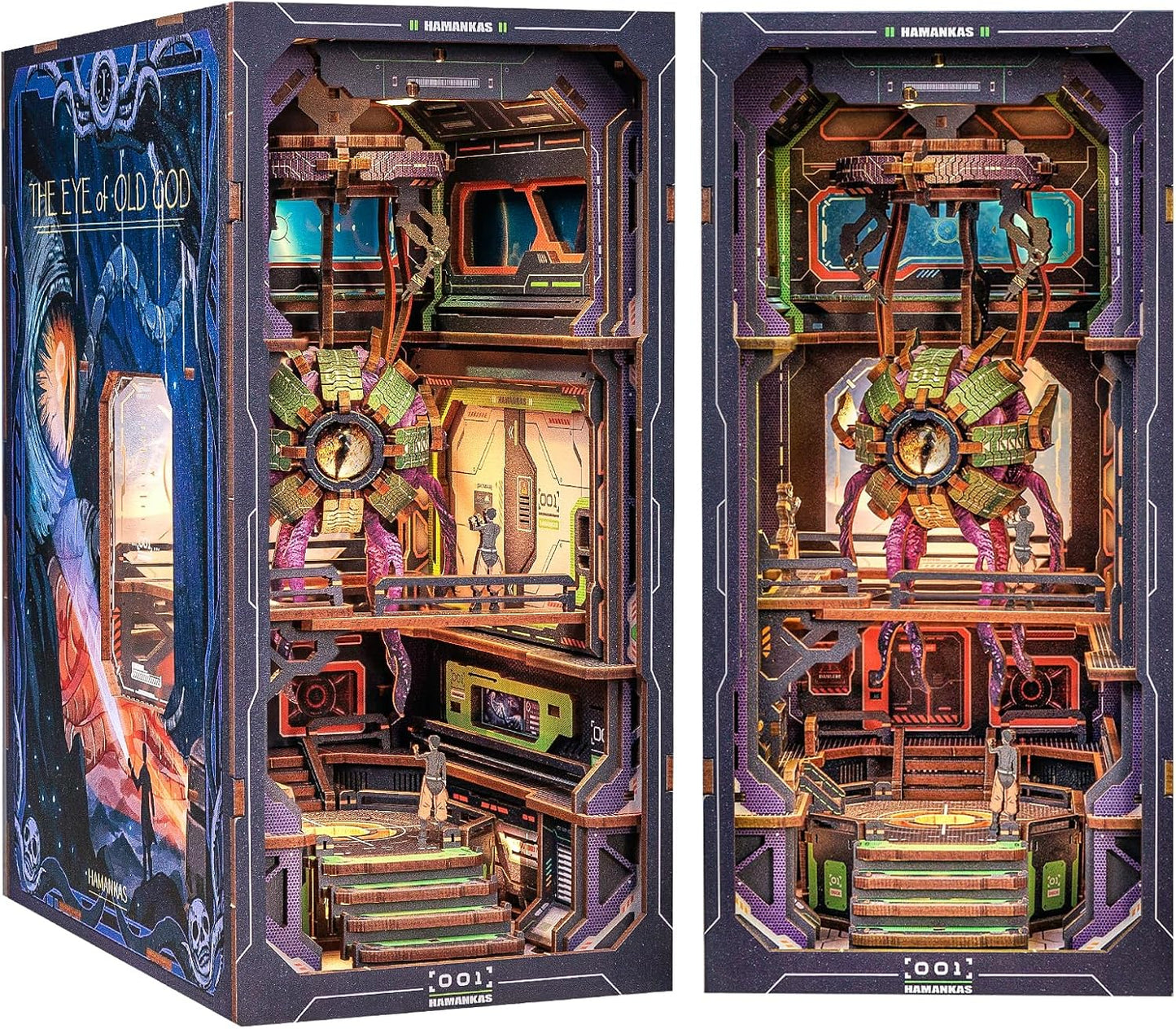 DIY Book Nook Kit for Adults - Mysterious Giant-Eyed Monster