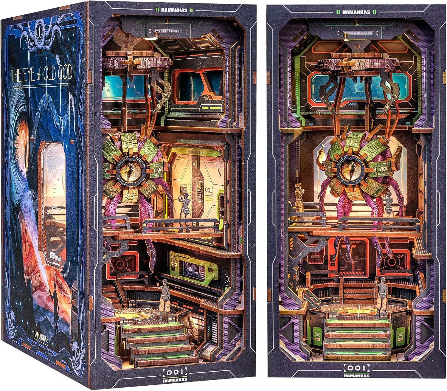 DIY Book Nook Kit for Adults - Mysterious Giant-Eyed Monster