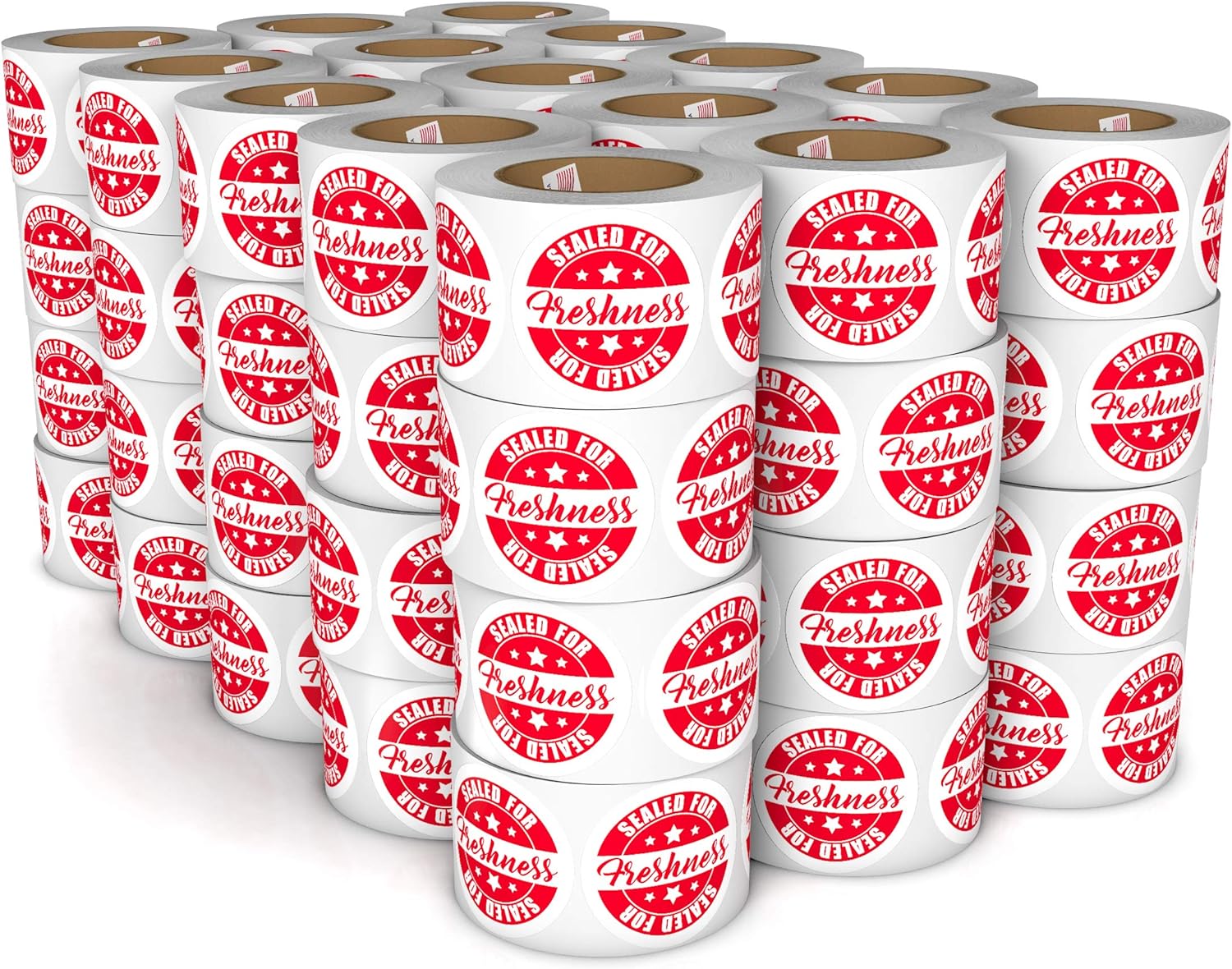 Tamper Evident Freshness Labels for Safe Food Delivery - 500 Stickers