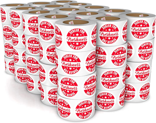 Tamper Evident Freshness Labels for Safe Food Delivery - 500 Stickers