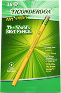 Ticonderoga My First Wood-Cased Pencils #2 HB Soft - Ideal for Small