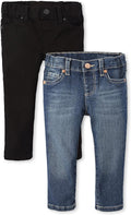 Baby Girls and Toddler Skinny Jeans 2-Pack - Comfortable Everyday Fit