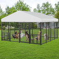 Large Dog Kennel Outdoor Pet Pen 10ft x 10ft x 6.5ft - Covered Run