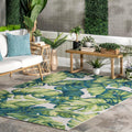 nuLOOM Lisa Floral Indoor/Outdoor Area Rug, 8 ft Square - Durable