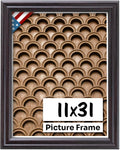 Coffee Brown 11x31 Picture Frame.75 in Wide - Dark Brown Wall Decor