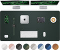 Extra Large Desk Mat 63x17 in Non-Slip Desk Pad - Dark Green