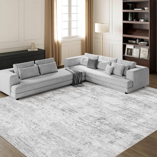Art&Tuft Washable Area Rug with Anti-Slip Backing for Comfort