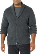 Men's Long-Sleeve Soft Touch Shawl Collar Cardigan - Cozy Layering Our