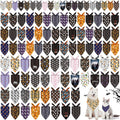 Halloween Dog Bandanas Bulk 100 Pack - 3 Sizes for Small to Large Dogs