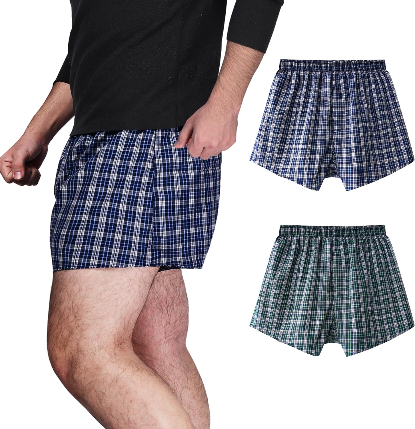 Incontinence Underwear for Men Washable Leak Proof Boxer Shorts