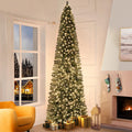 Vienna 9ft Prelit Slim Christmas Tree - Realistic 37in Pencil Tree