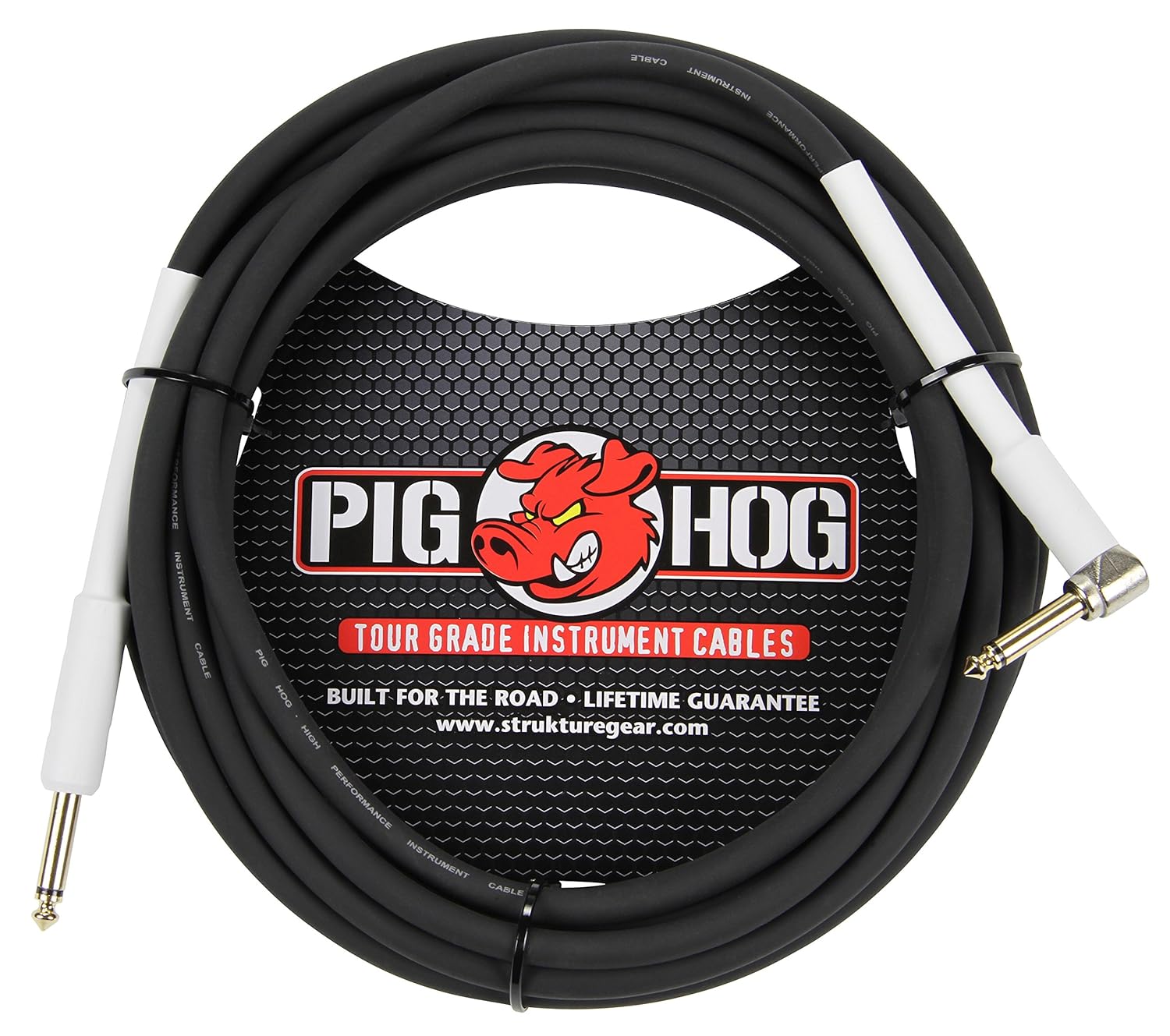 Pig Hog PH10R 10ft Right-Angle Guitar Cable: High Performance Sound