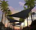 20 ft x 20 ft x 20 ft Black Triangle Sun Shade Sail - 95% UV Blockage
