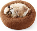 Calming Cat Bed 20 in Round Plush Donut Bed - Cozy Support