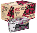 GripProtect Precise Black Nitrile Gloves Large - Exam & Food Safe