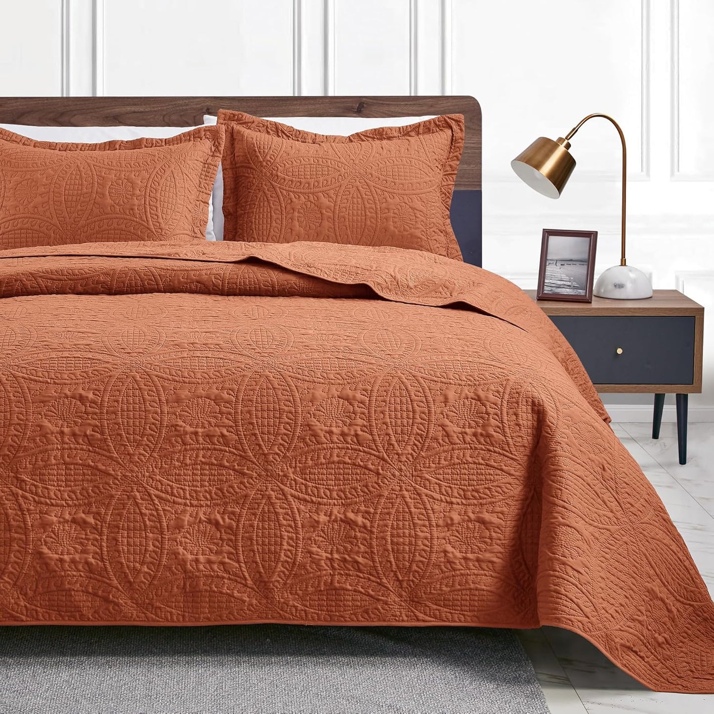 Love's cabin Quilts for Queen Bed - Lightweight Bedspread Set