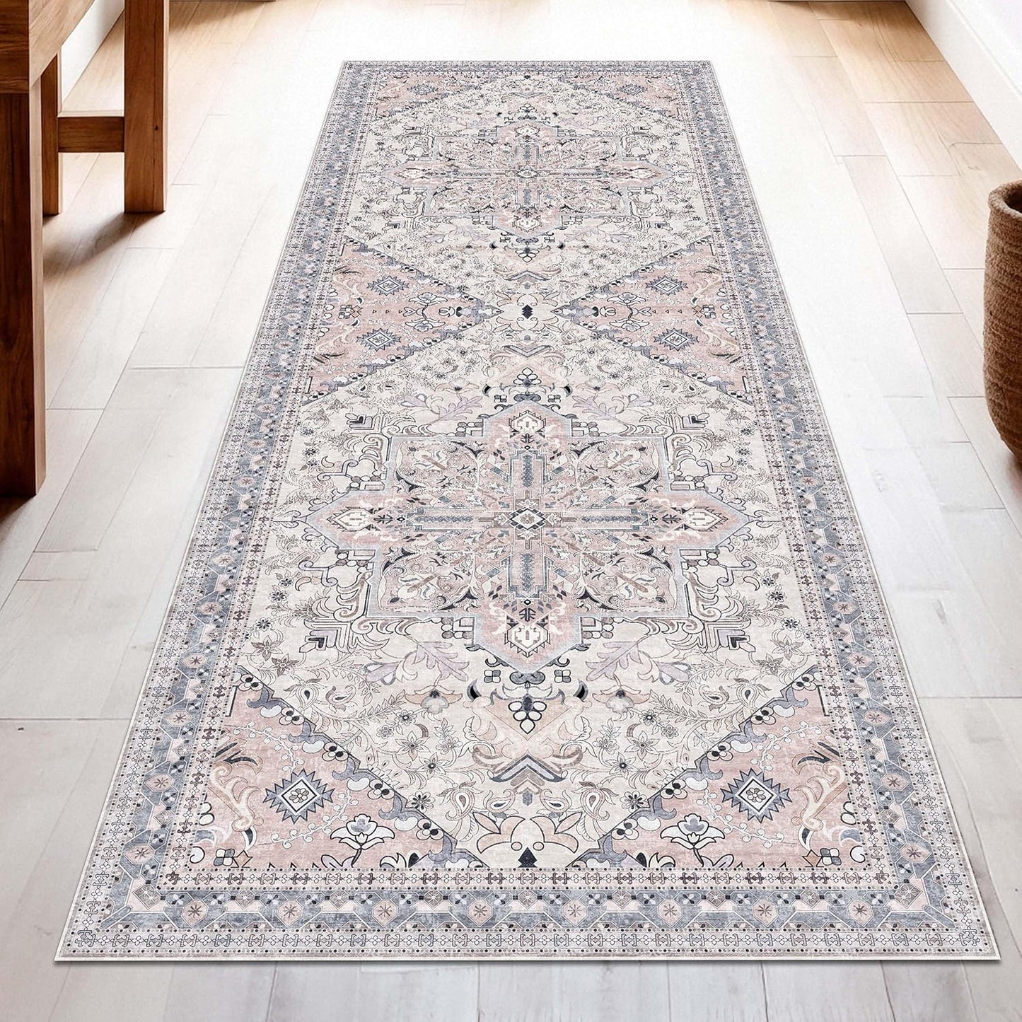 Washable Runner Rug 2x6 | Non Slip Rug Runners for Home