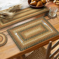 Homespice Russet Jute Braided Long Table Runner 11x36 - Warm Country
