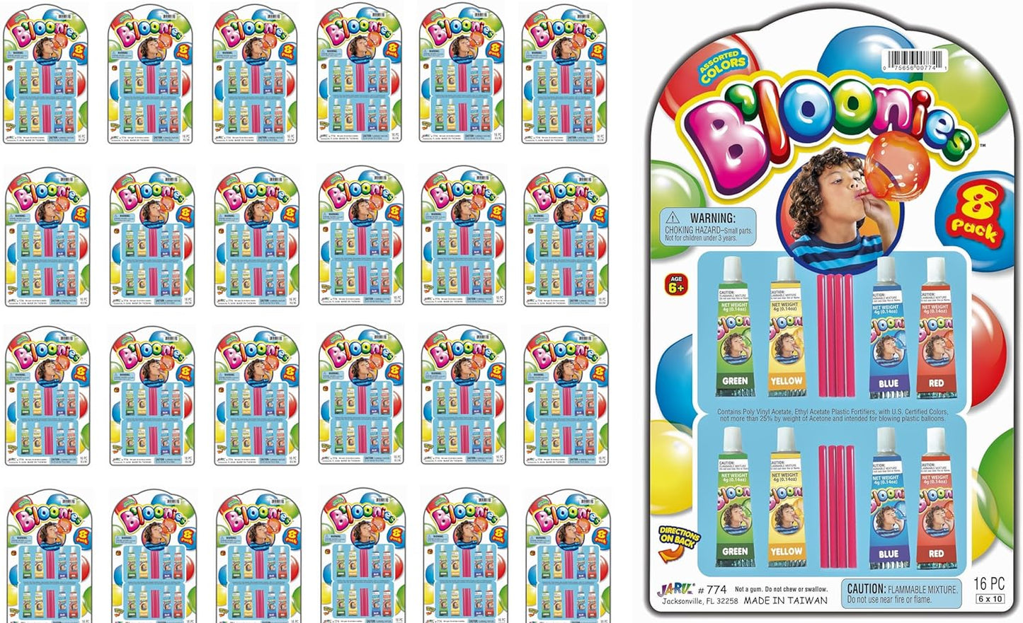 JA-RU Original Bloonies Plastic Bubbles Kids Toys for Fun