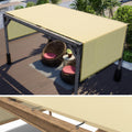 ColourTree 5 ft x 10 ft Beige Pergola Sun Shade Canopy - Commercial