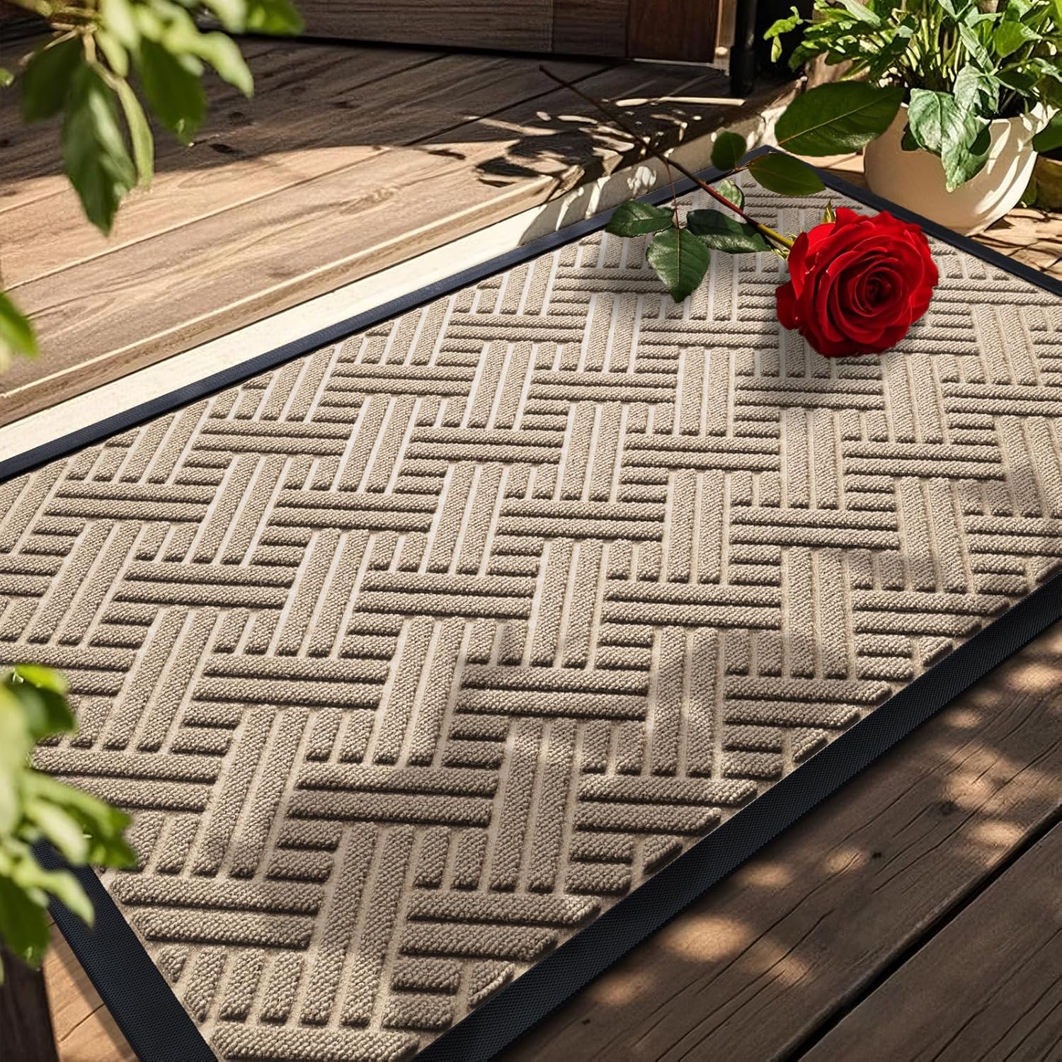 BEHERO Front Door Mat Indoor Outdoor Entrance for Every Home