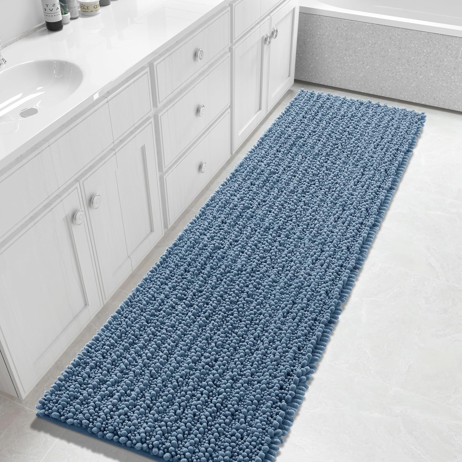 Yimobra Bathroom Runner Rug 70x24 Inch - Soft Chenille Mat