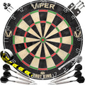 Shot King Regulation Bristle Dartboard Set - Black, Rotating Ring