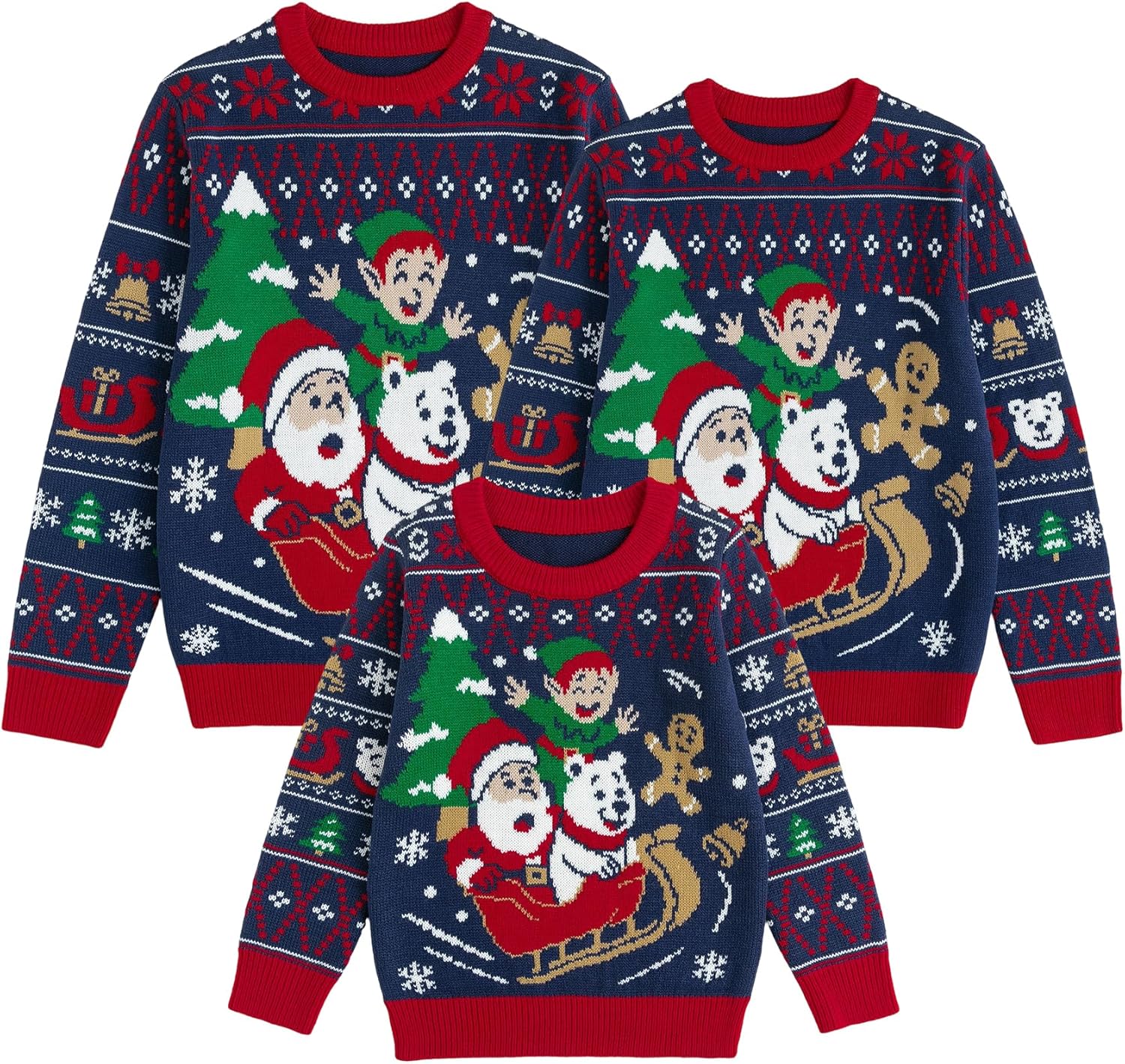 Simplee kids Ugly Christmas Sweater for Family Matching Fun