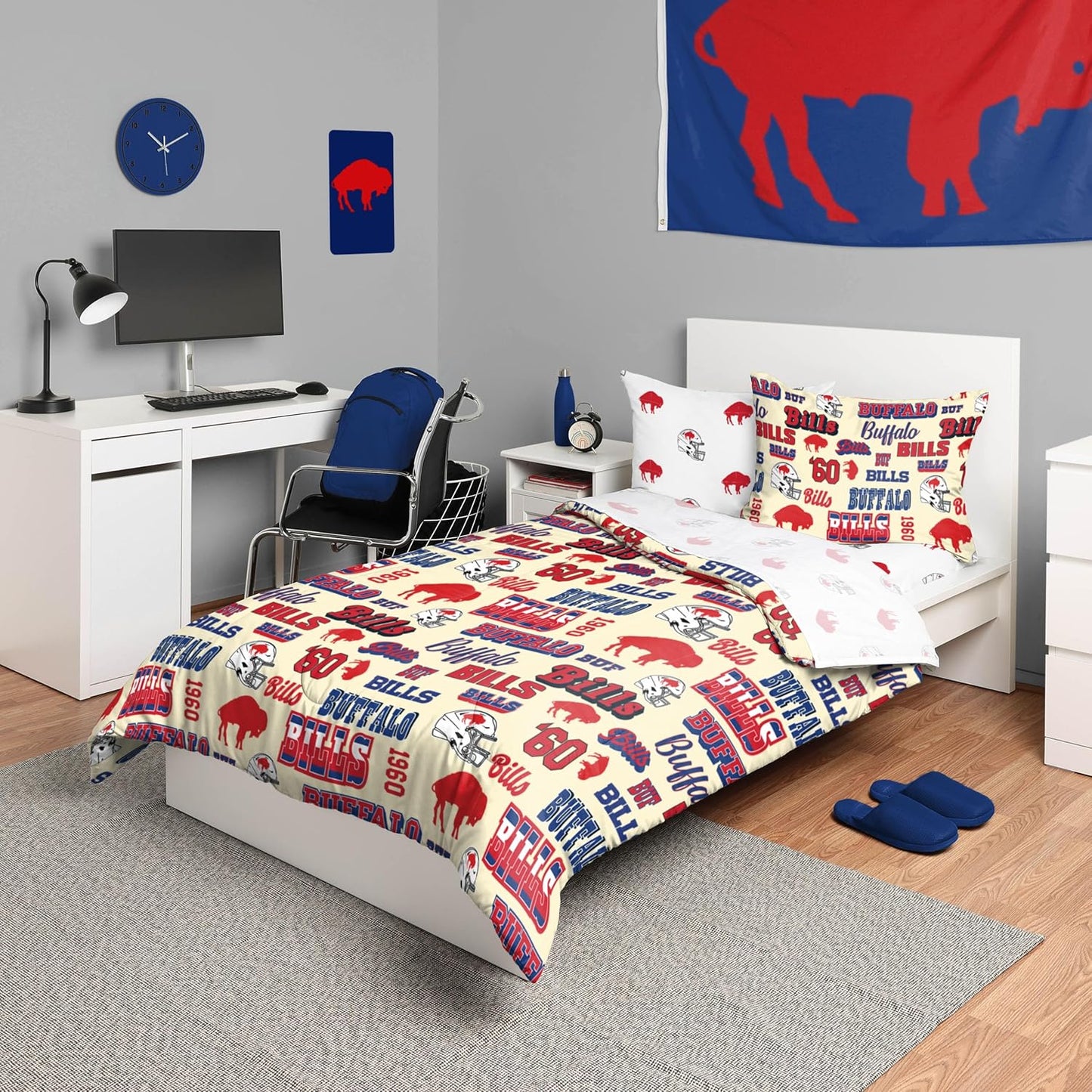 NFL Team Logo Bed in a Bag Comforter Set for Ultimate Fans