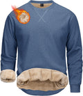 MAGCOMSEN Men's Crewneck Sweatshirt for Winter Warmth