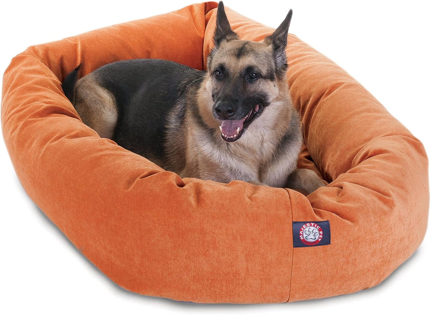 Majestic Pet 52 Inch Micro Velvet Calming Dog Bed for Comfort
