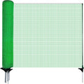Temporary Fence with Posts 3x50 Safety Barrier - Portable Garden Mesh