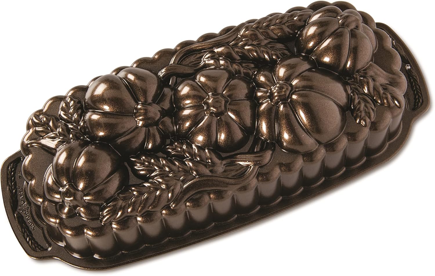 Nordic Ware Wheat & Pumpkin Cast Loaf Pan for Perfect Baking