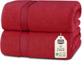 Luxurious Jumbo Bath Sheets Set of 2, 100% Cotton, 35 by 70 in