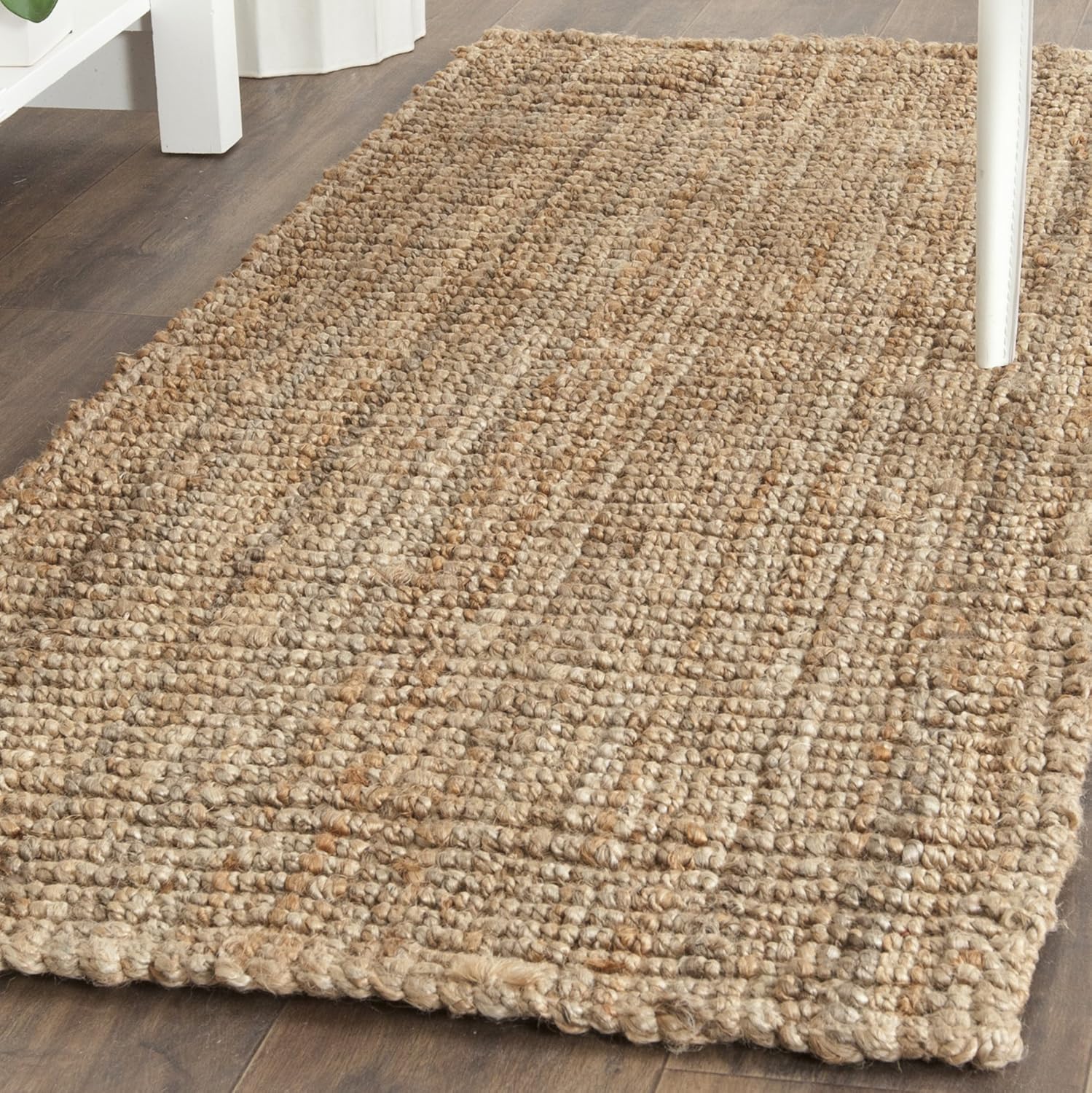 Handmade Jute Runner Rug - Natural Brown Farmhouse Style
