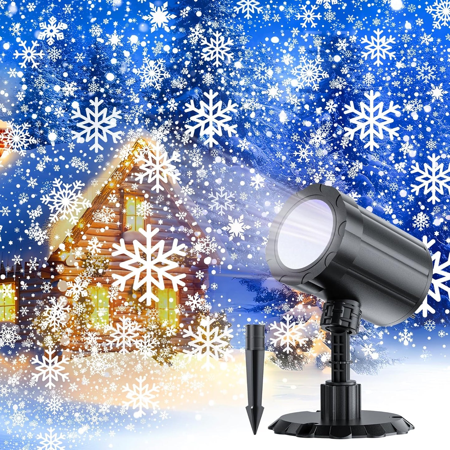GUSODOR Dynamic Christmas Projector - Festive Remote Control Lights